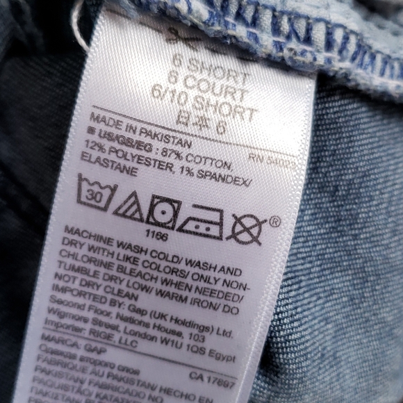 GAP Elliot Lake Wash Denim High Rise True Skinny Jeans sz 28/6 Short Women's - Picture 11 of 16